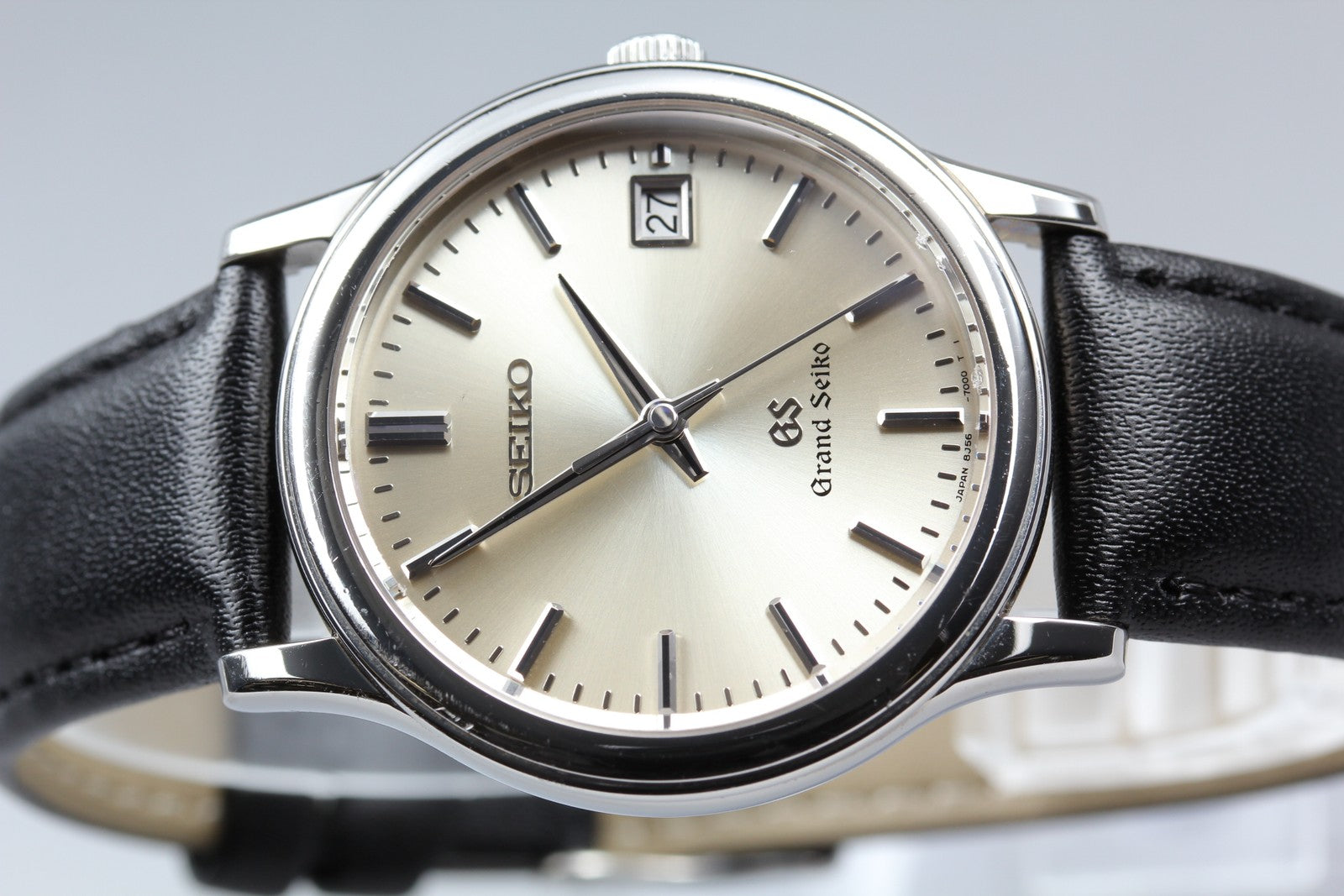 New Batt Vintage SEIKO Grand Seiko 8J56-7000 SBGF013 Quartz Men's Watch 34mm JP