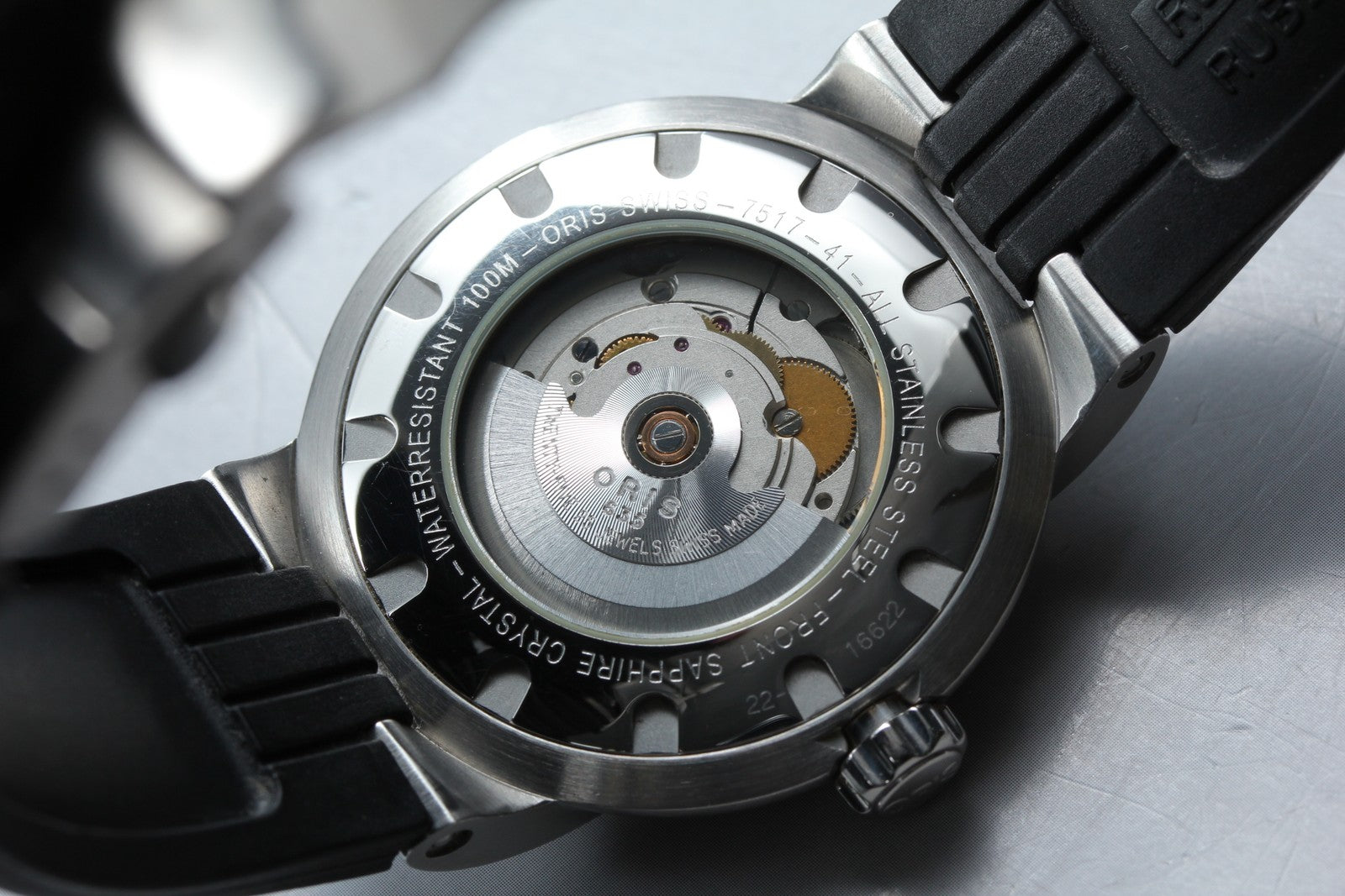 [Exc+5] ORIS TT1 Day Date 7517-41 Automatic 40mm Silver Black Men's Watch JAPAN