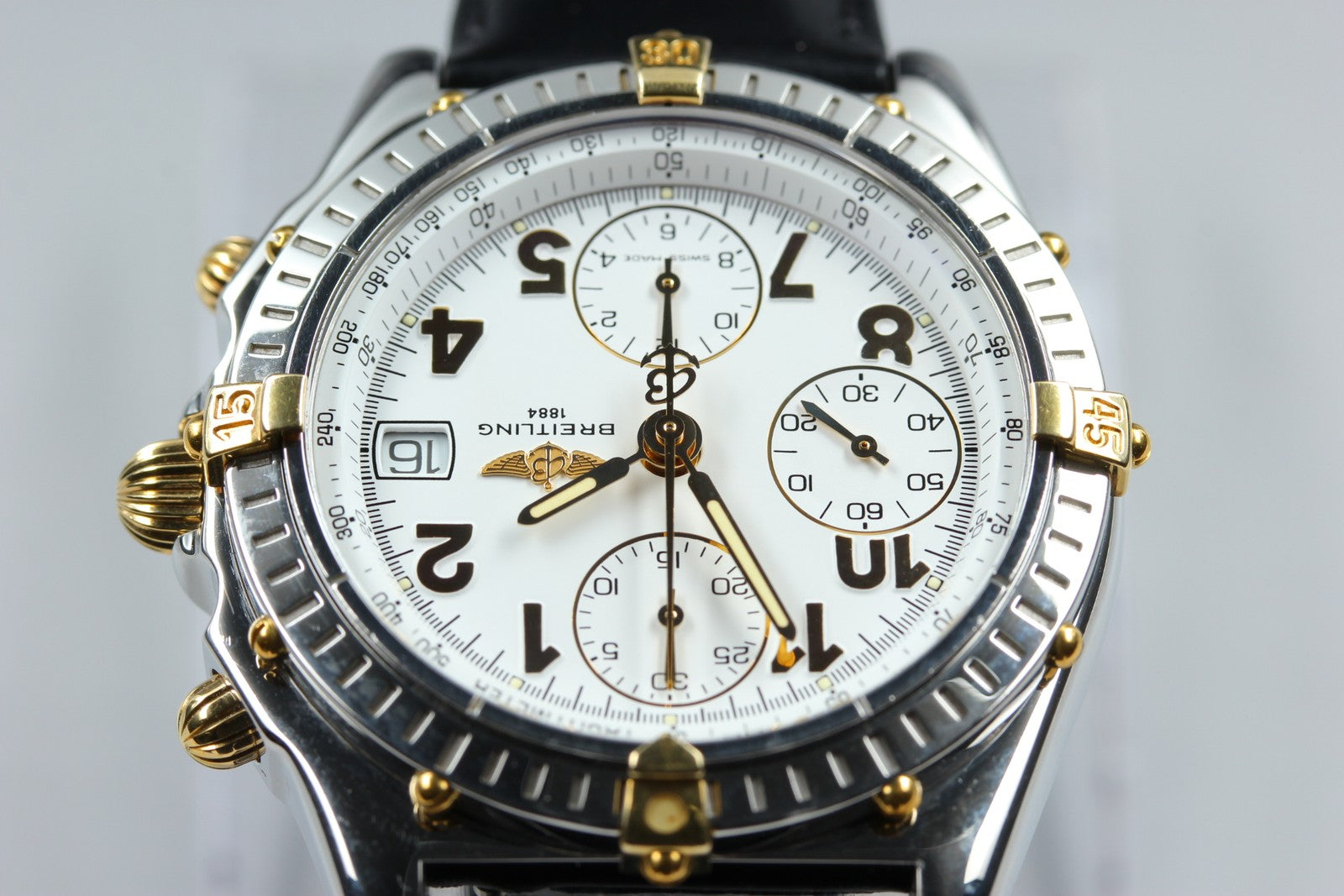 BREITLING Chronomat B13050.1 White Black 39mm Chronograph AT Men's Watch [w/Box]
