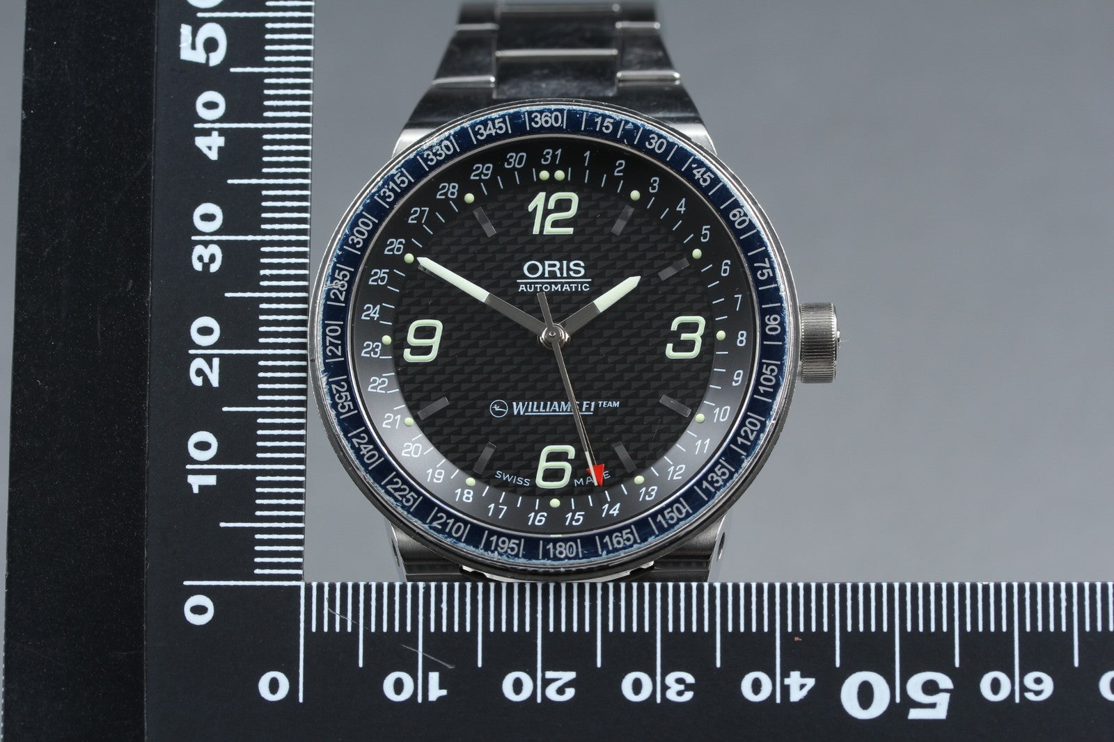 ORIS Williams F1 Team Pointer Date 7585 Automatic Men's Watch 42mm JAPAN Box