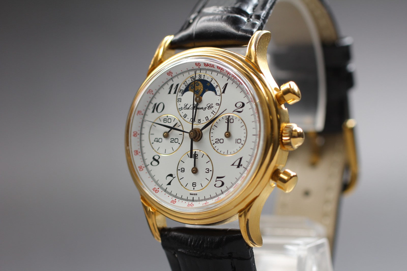 TAG Heuer Edward Heuer 125th Anniversary 188.205/1 Manual Men's Watch 34mm JAPAN