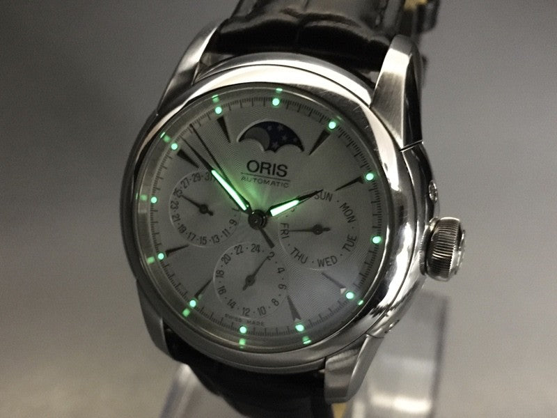 ORIS Artelier Complication 7554 Moon Phase Silver Black 38mm Quartz Men’s Watch
