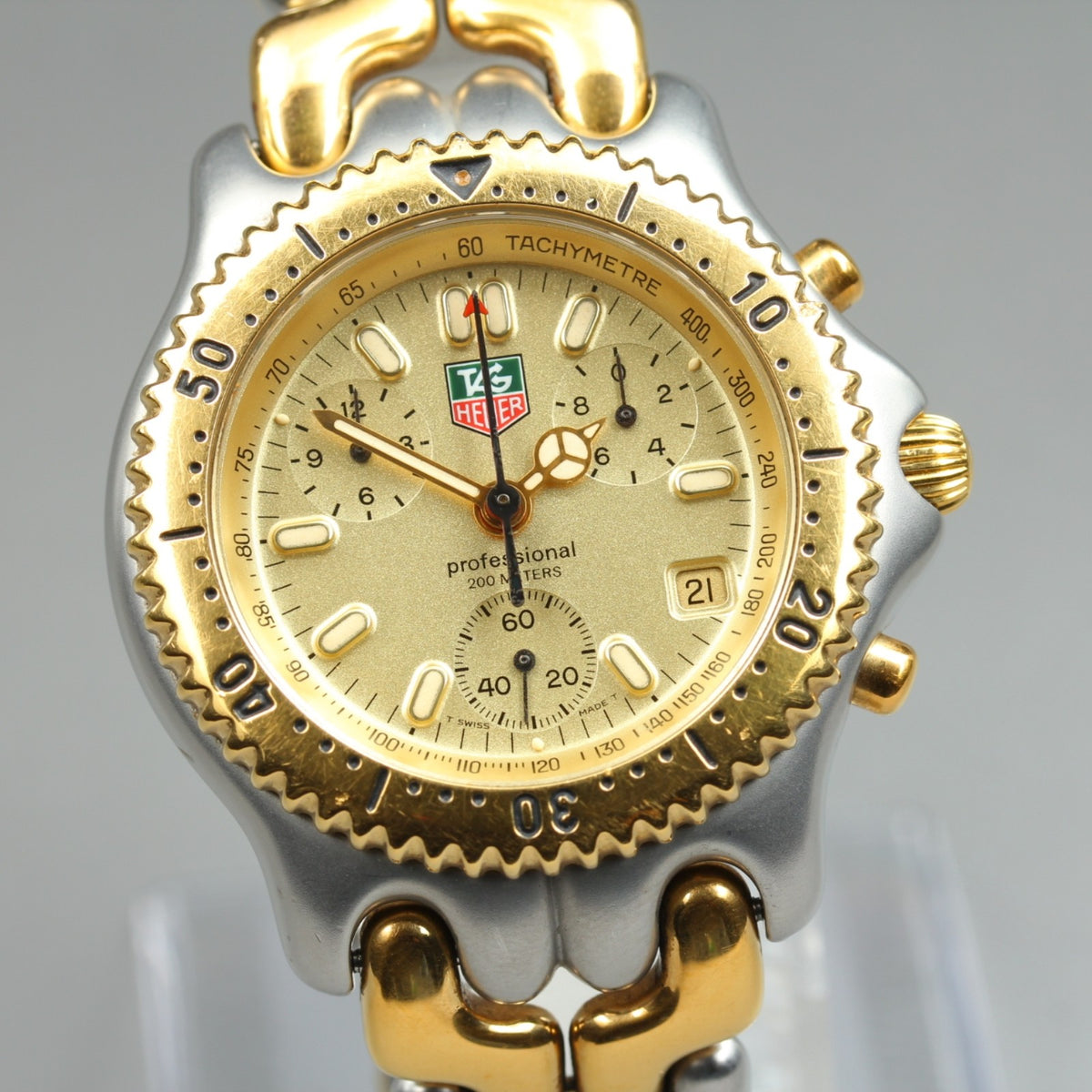 TAG HEUER S/el Professional 200 Chronograph S35.406 Quartz Men's Watch 38mm JP