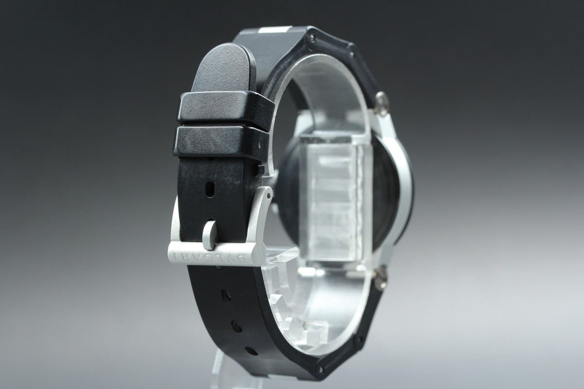 New Batt Vintage BVLGARI Aluminum Date AL32TA Quartz Unisex Watch 32mm JAPAN Box