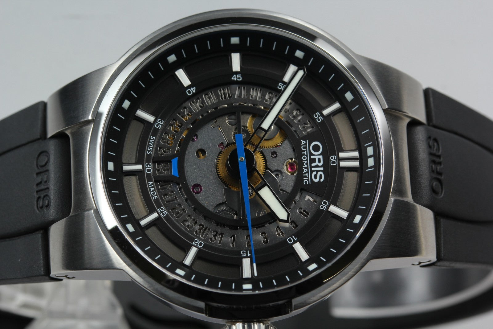 [Near MINT- Box] ORIS Williams Engine Date 7740 Black 42mm Automatic Men's Watch