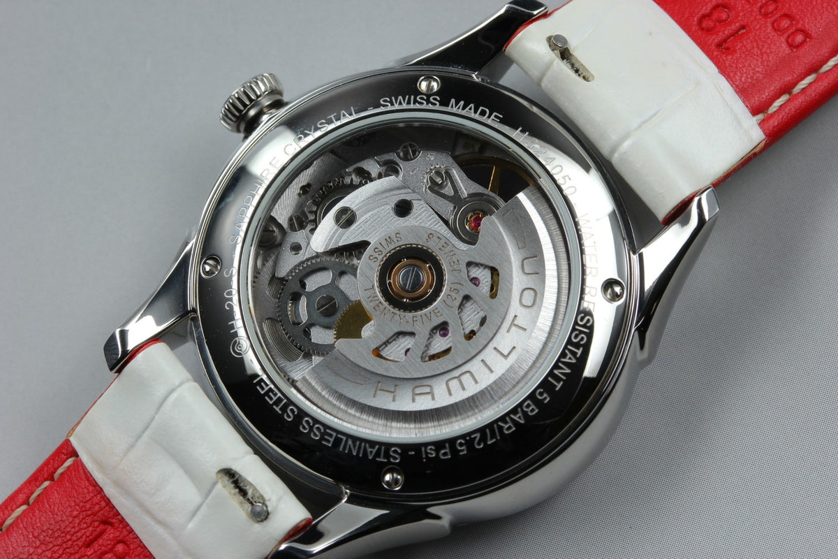 HAMILTON Jazzmaster Viewmatic Skeleton H324050 Automatic Women's Watch [Box]