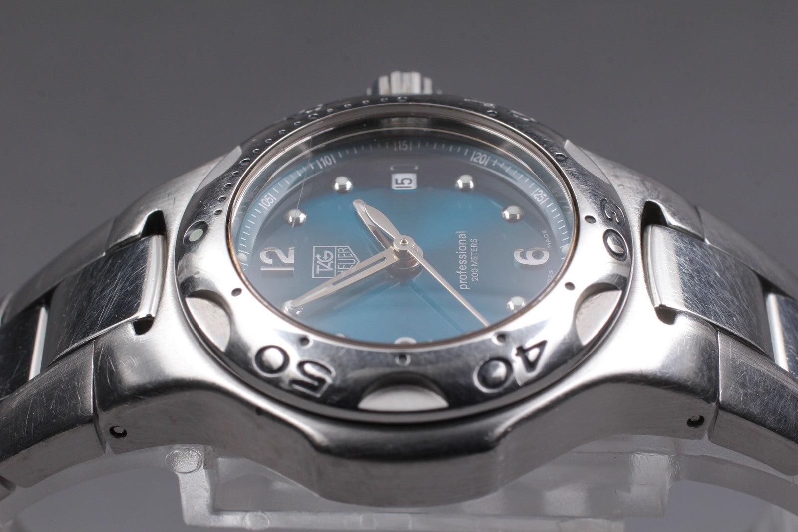 Exc+4* TAG Heuer WL1317 Kylium Professional Quartz Blue Dial Women's Watch JAPAN