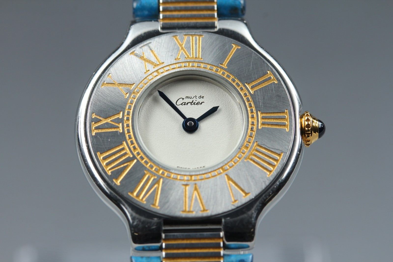 New Batt Cartier Must de Cartier 21 125000P Quartz Women's Watch From JAPAN Box