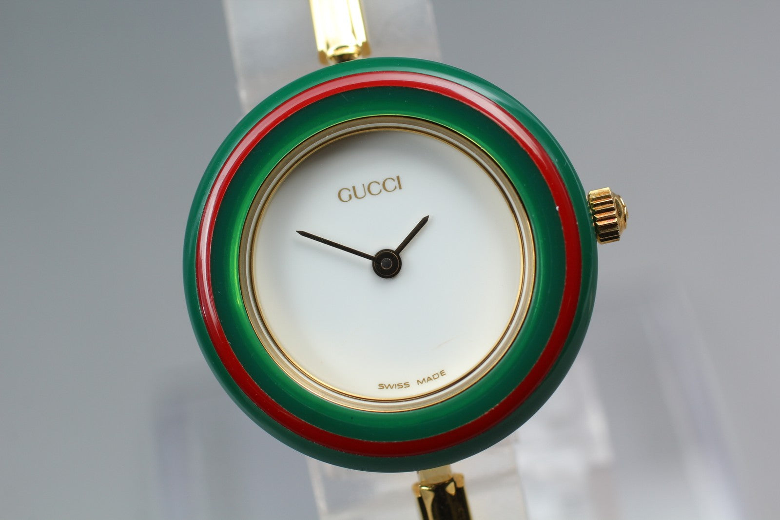New Batt Vintage GUCCI change bezel 11/12.2 Quartz Women's Watch 25mm JAPAN Box
