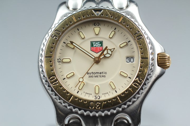 [Exc+5]Box TAG HEUER SEL 200m S87.006E Ivory Dial Automatic Men’s Watch 36mm JP