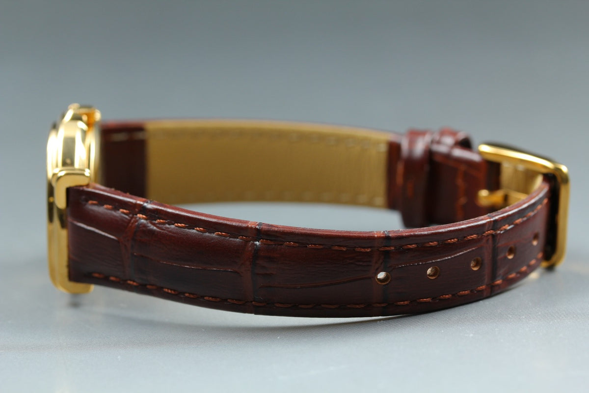 Vintage Jean d'eve Sectora Gold 25mm Gold Brown Women's Quartz Watch JAPAN