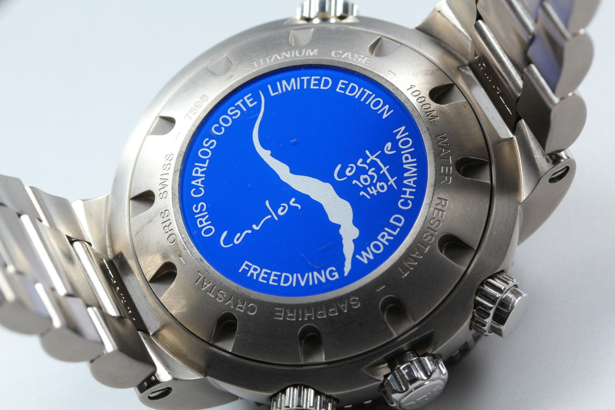 ORIS 7598 Divers Chronograph Carlos Coste Limited Edition Men's Watch AT [Box]