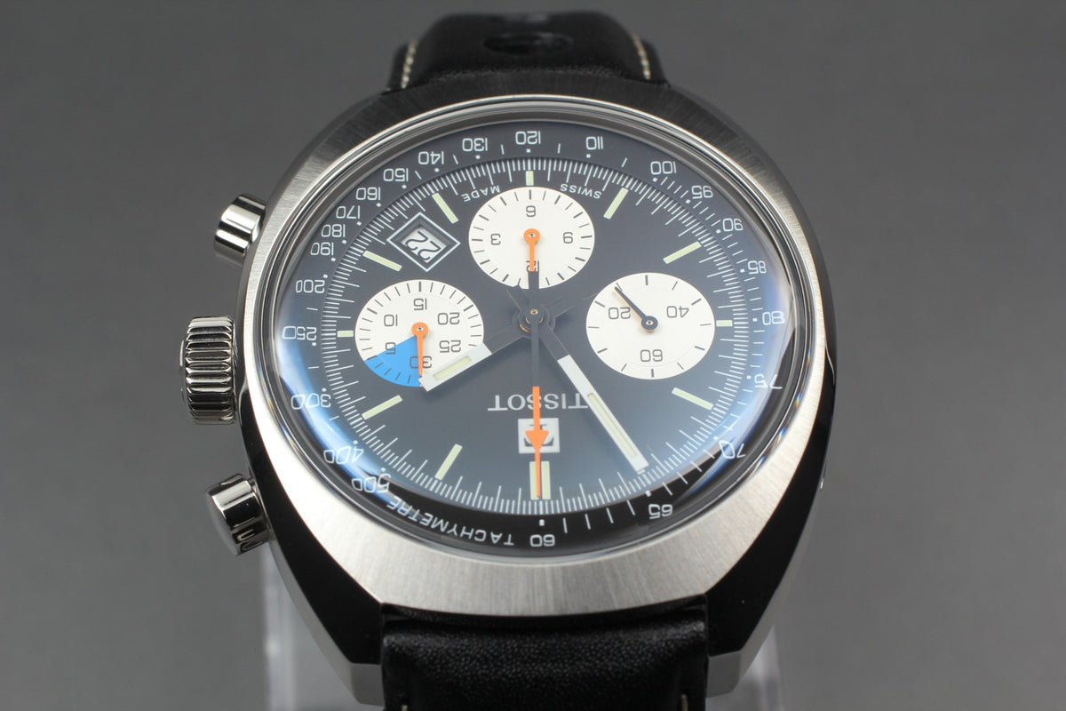 TISSOT Heritage T124427A Black Automatic Chronograph Men's Watch 43mm JAPAN Box