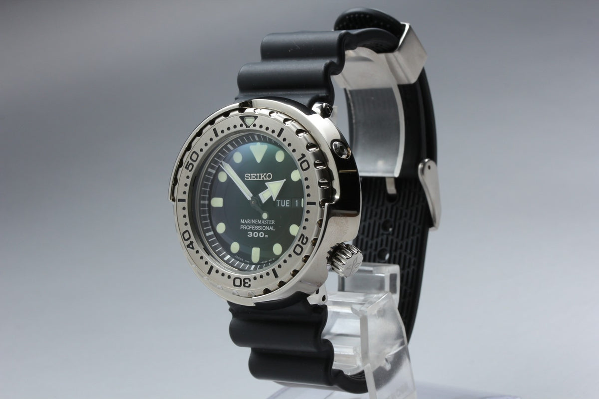 SEIKO Prospex MarineMaster 7C46-0AG0 SBBN033 Black Quartz Men's Watch JAPAN