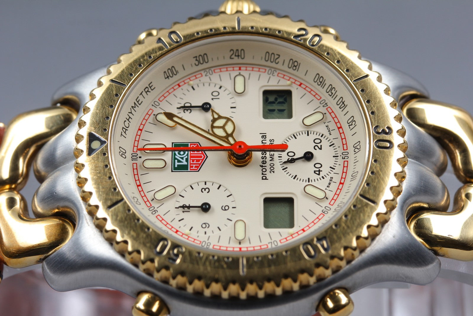 Vintage [Exc+5] TAG Heuer S/el Chronograph CG1123-0 Senna Men's Quartz Watch