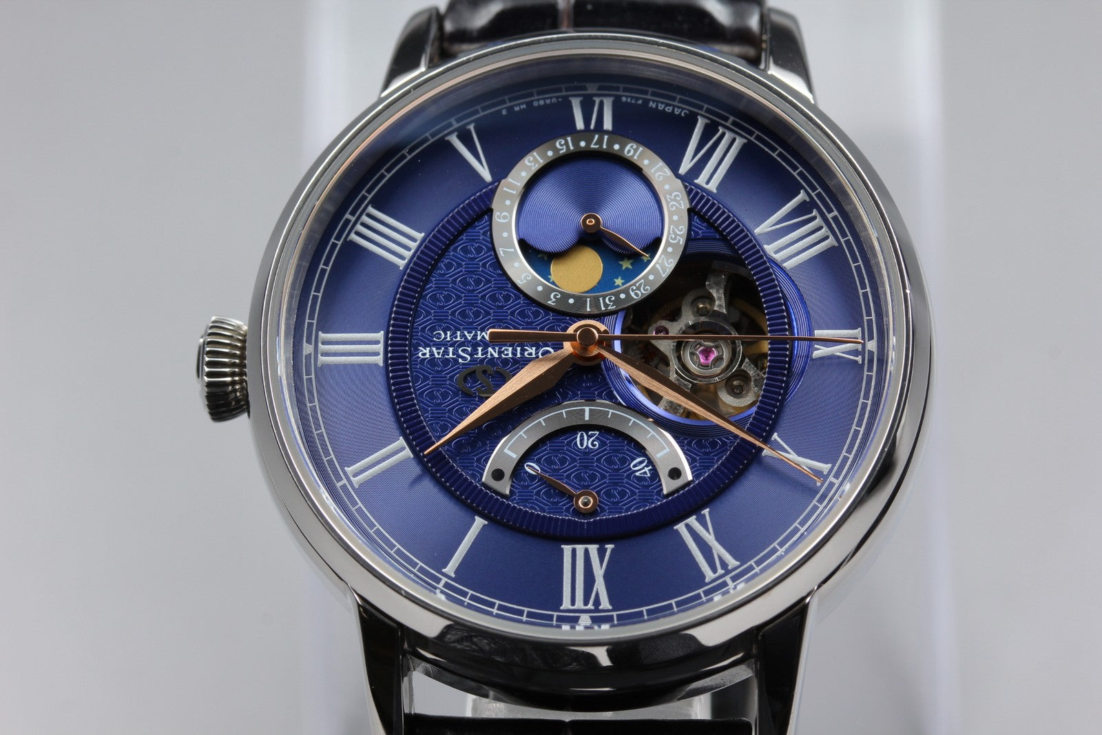 ORIENT Star Mechanical Moonphase RK-AM0006L Automatic Men's Watch 41mm JAPAN