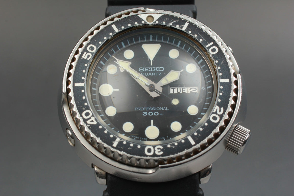 [Exc+4] SEIKO Professional 300m Diver 7549-7010 Quartz Men’s Watch 47mm JAPAN