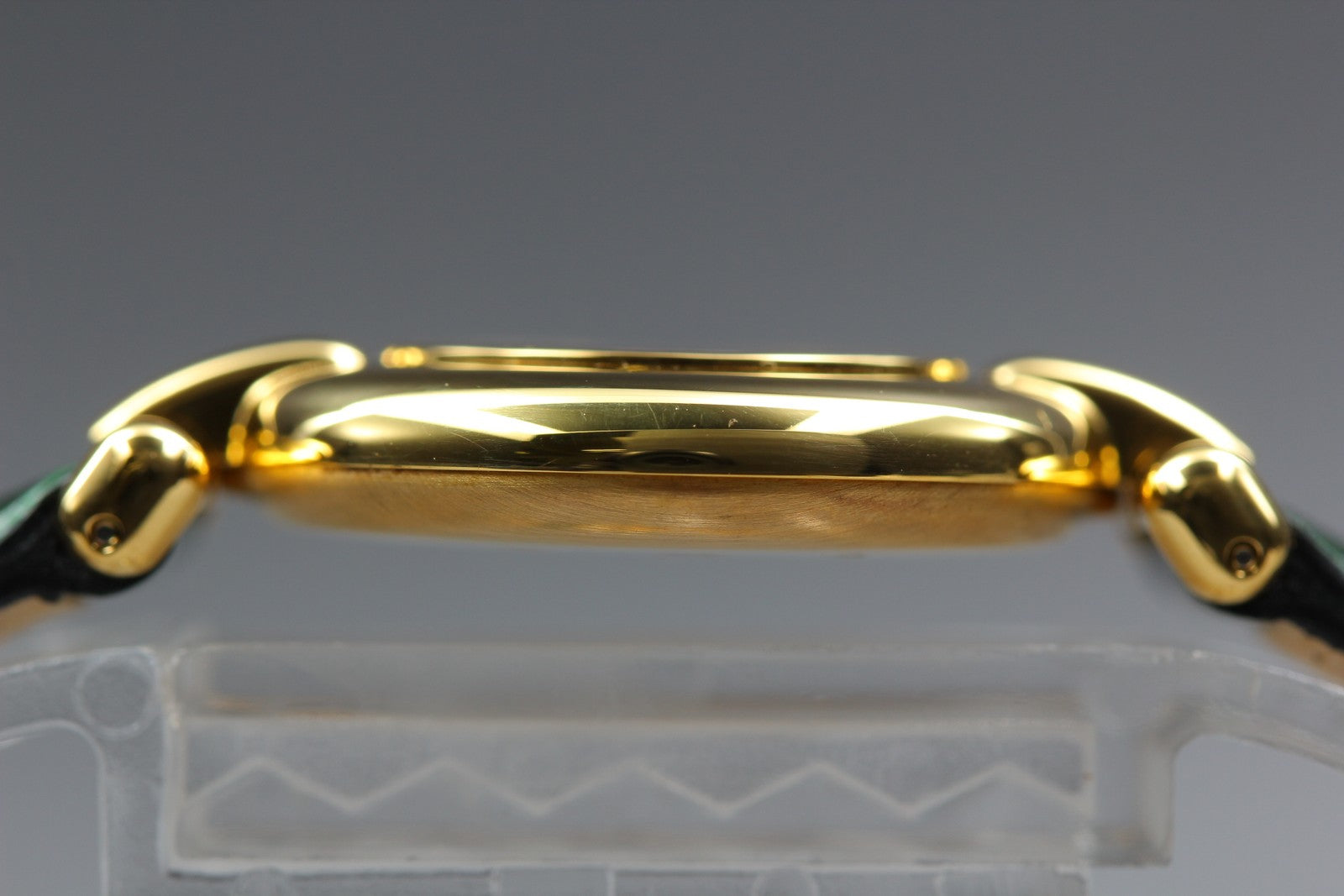 Cartier Must Colisee Vermeil 590002 Green Gold Women's Qz Watch Vintage [Pouch]