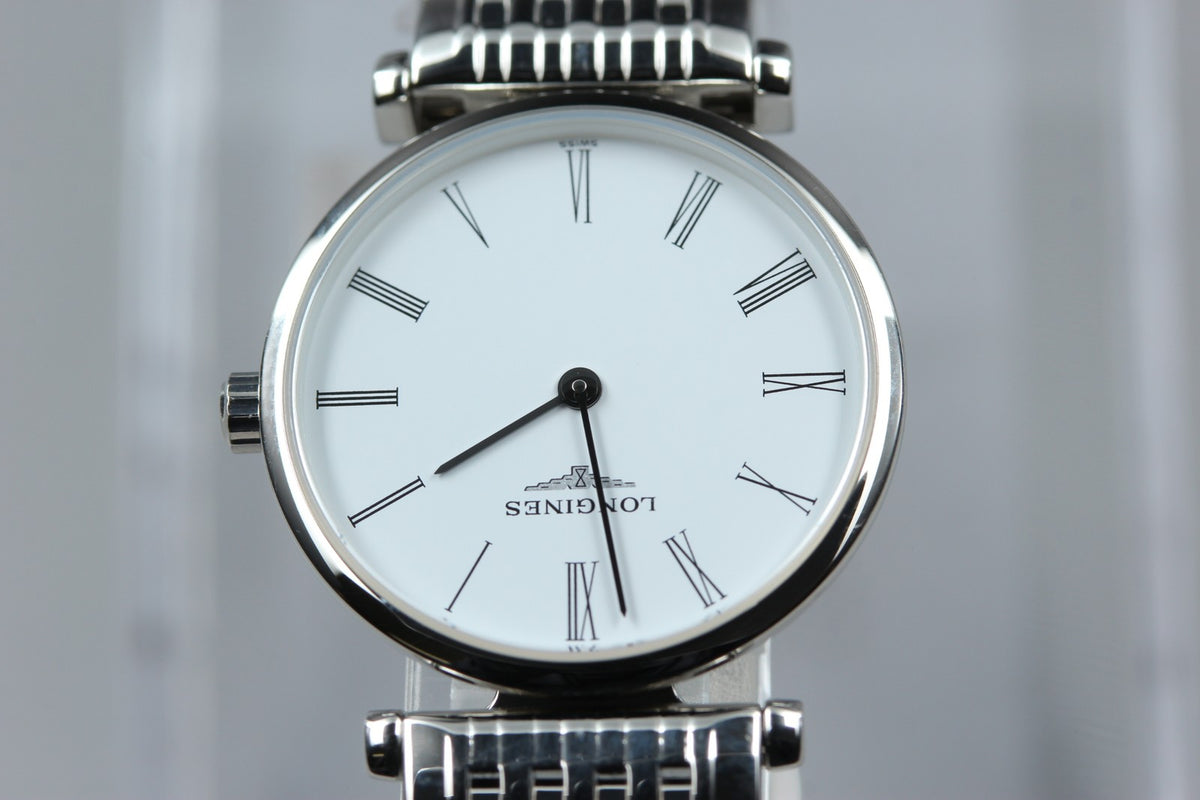 LONGINES La Grande Classique L4.209.4 Quartz White Women's Watch 24mm JAPAN Box