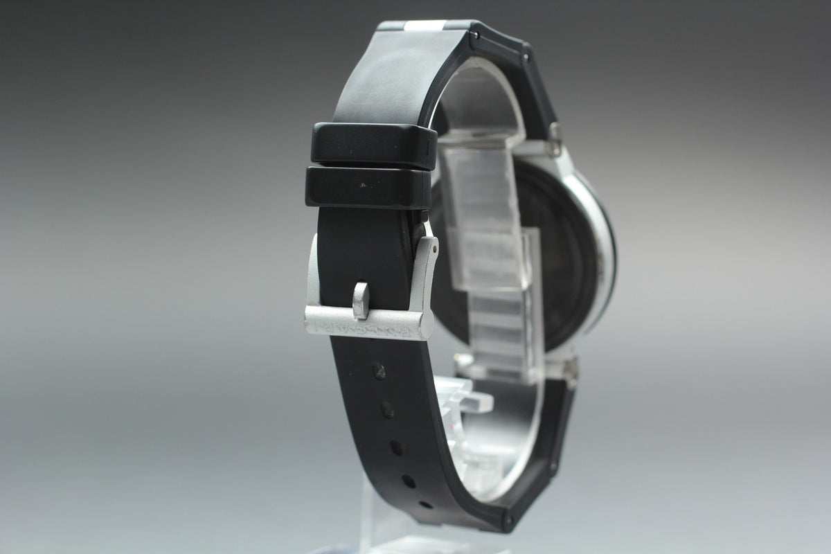 overhauled BVLGARI Aluminum AL38TA Black Men's Automatic Watch 38mm JAPAN Box