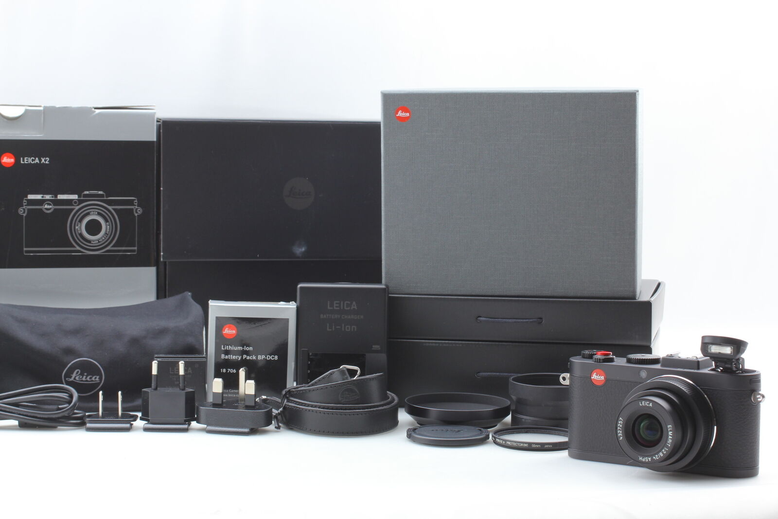 [Top MINT w/Box 2x Batt 16GB SD] Leica X2 16.2MP Digital Camera 18450 From JAPAN