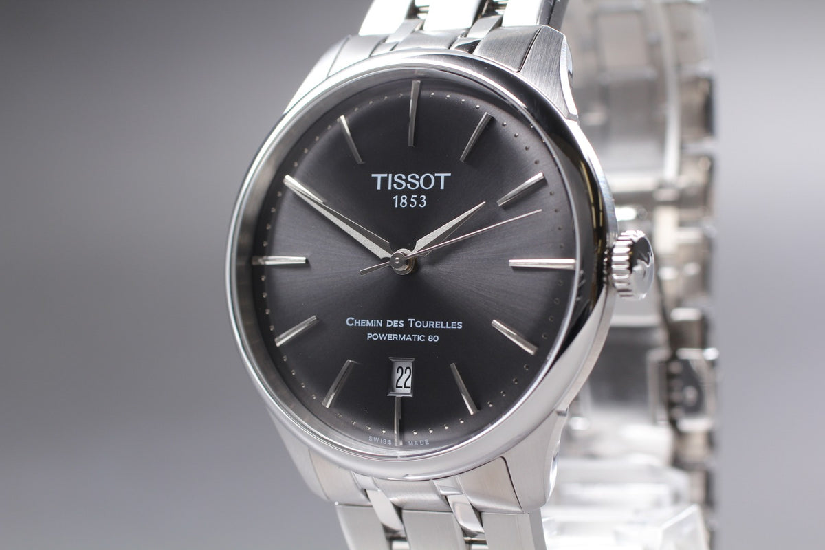 TISSOT Chemin des Tourelles Powermatic 80 T139807A Automatic Men's JP Box JAPAN