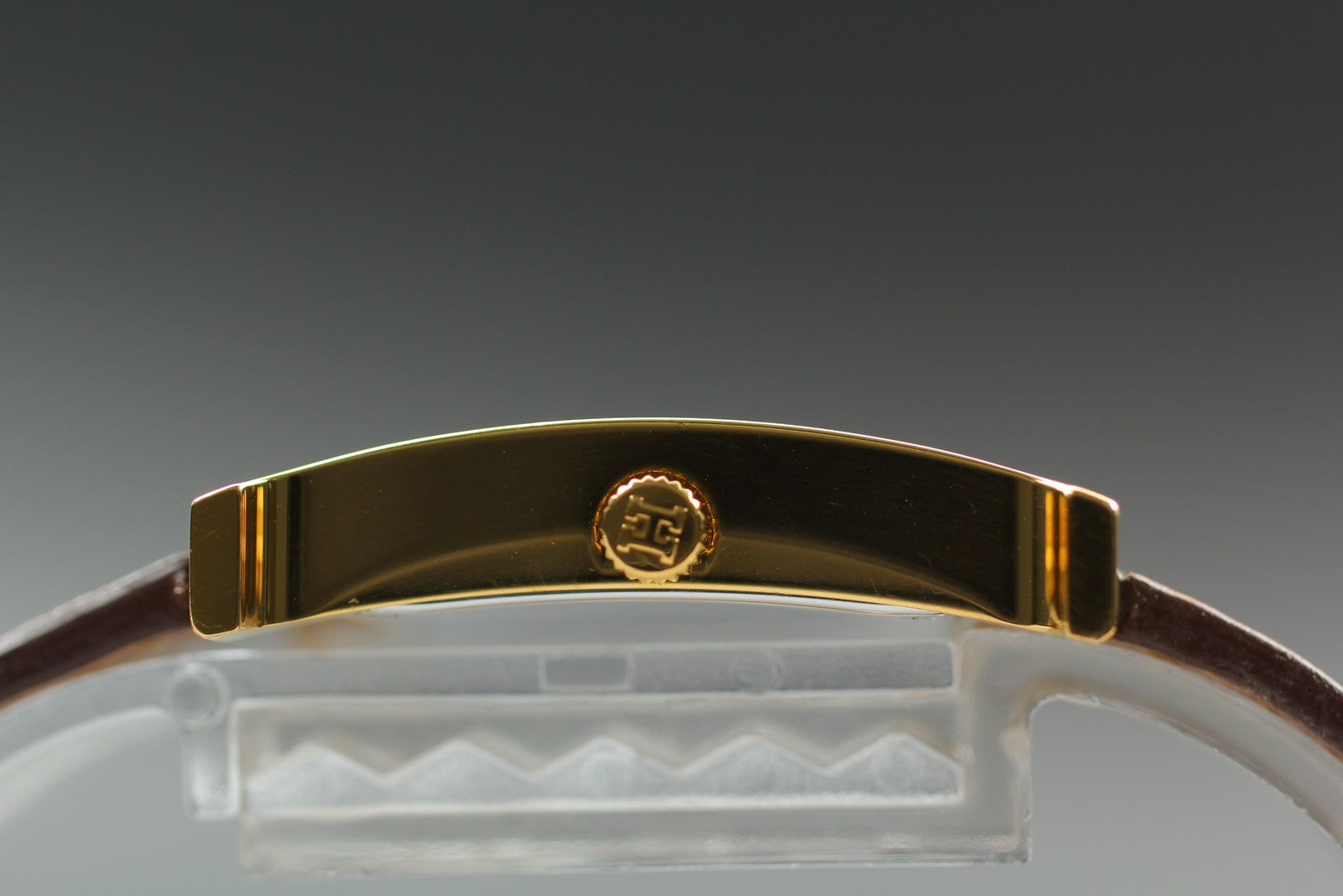 [Exc+4 Box] HERMES H Watch HH1.201 Gold Brown  "L" Woman's Watch Quartz JAPAN