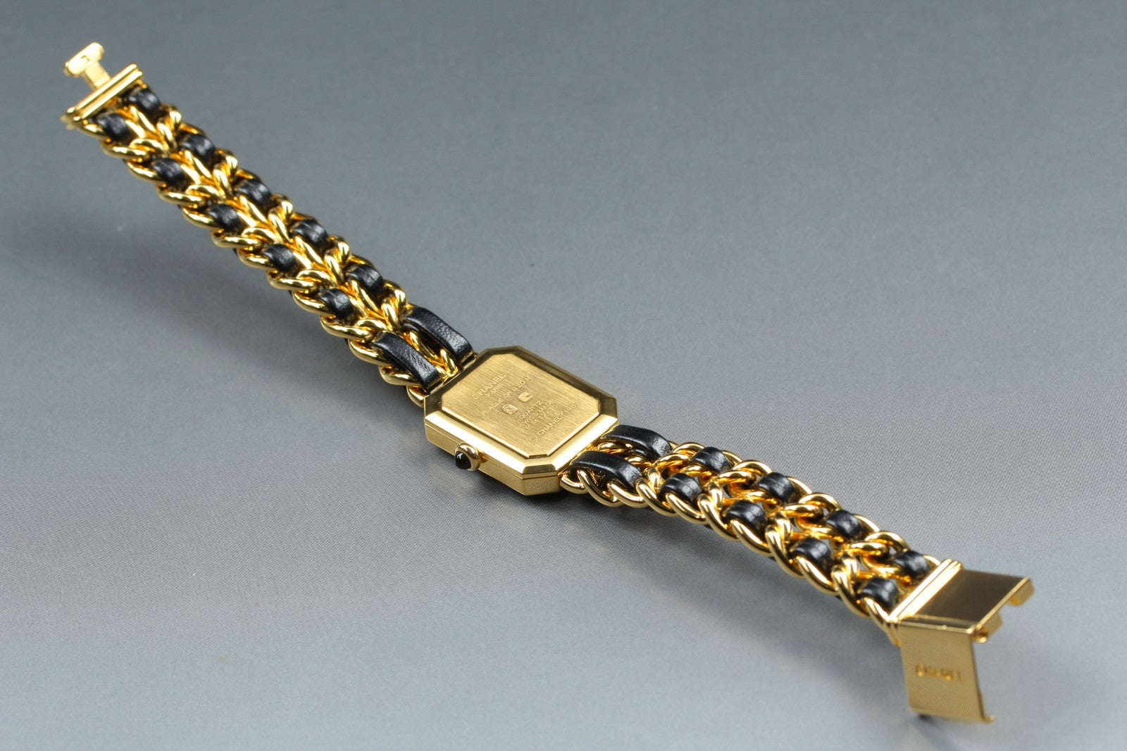 CHANEL Premiere L Size Black Dial Gold 20mm Quartz Women’s Watch [w/Box]