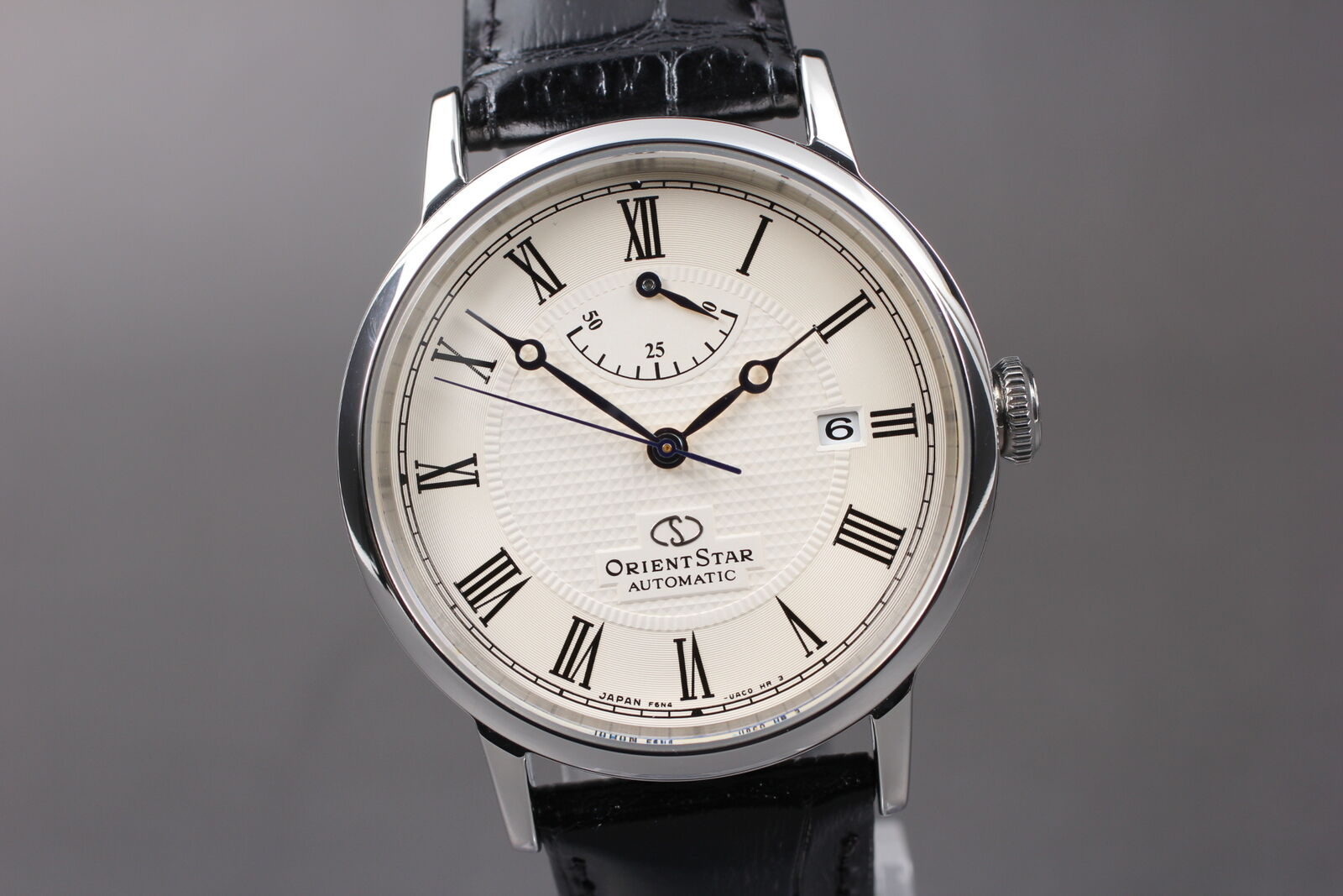 [Near MINT Box] Orient Star F6N4-UAC0 Automatic White Dial Black Men's Watch JP