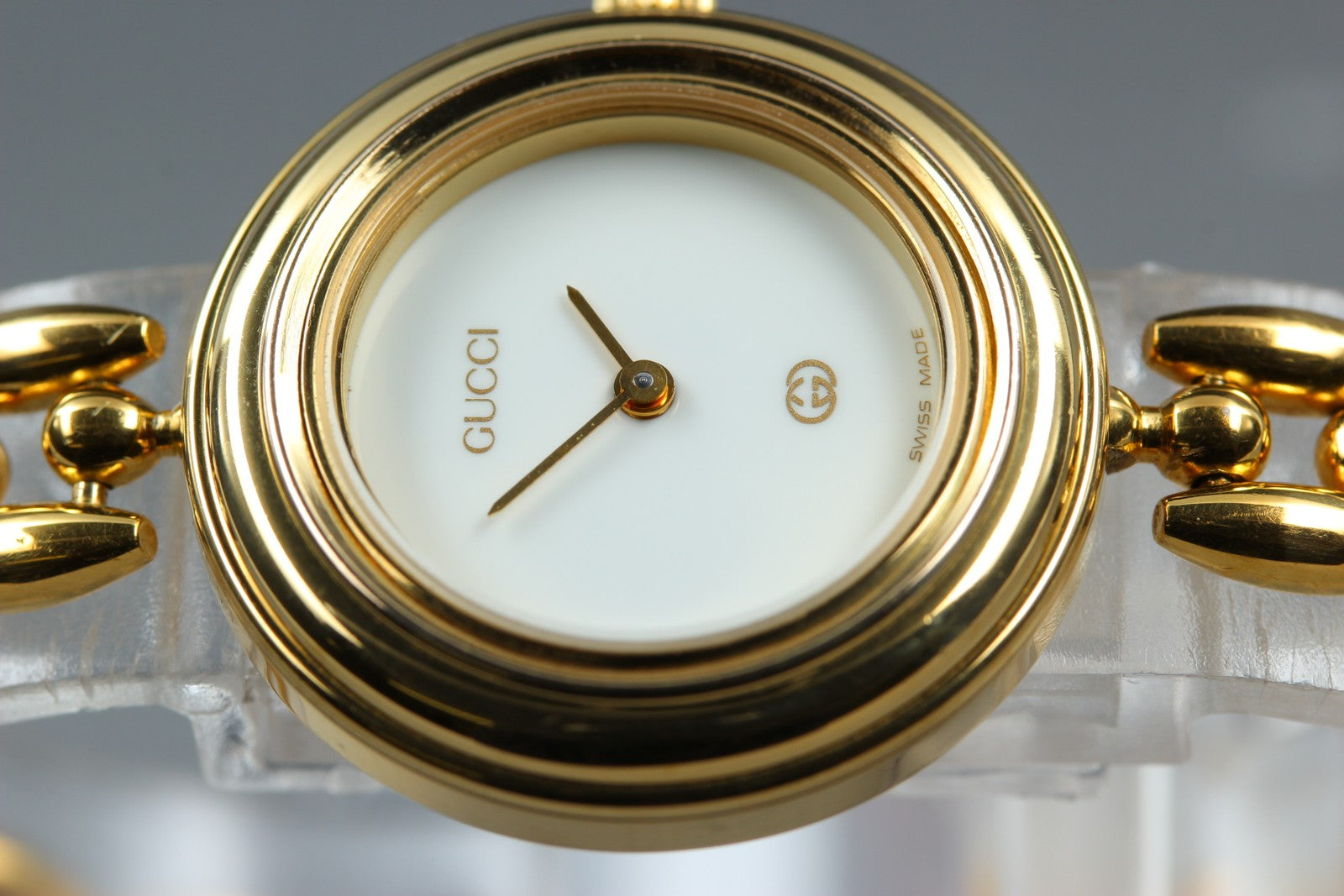 [Overhauled] Gucci Change Bezel 11/12 Gold Bezel 26mm Women's Qz Watch Vintage