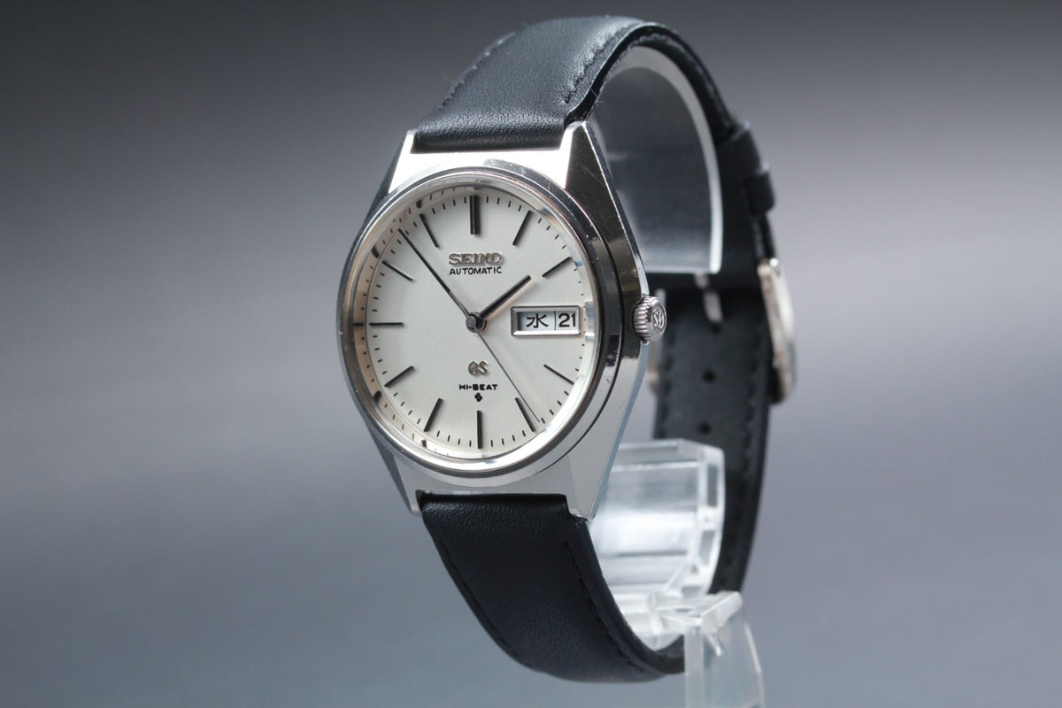 overhauled SEIKO Grand Seiko GS 5646-7010 Silver Manual Men's Watch 35mm JAPAN