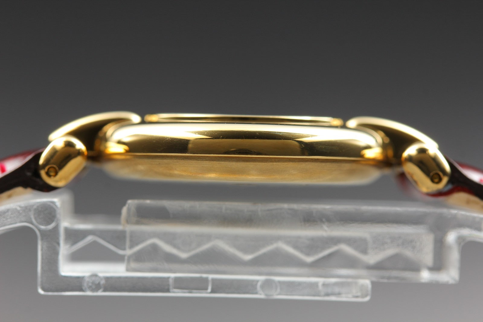 Vintage[Near MINT- Box] Cartier Must Colisee Vermeil 590002 Red Women's Qz Watch