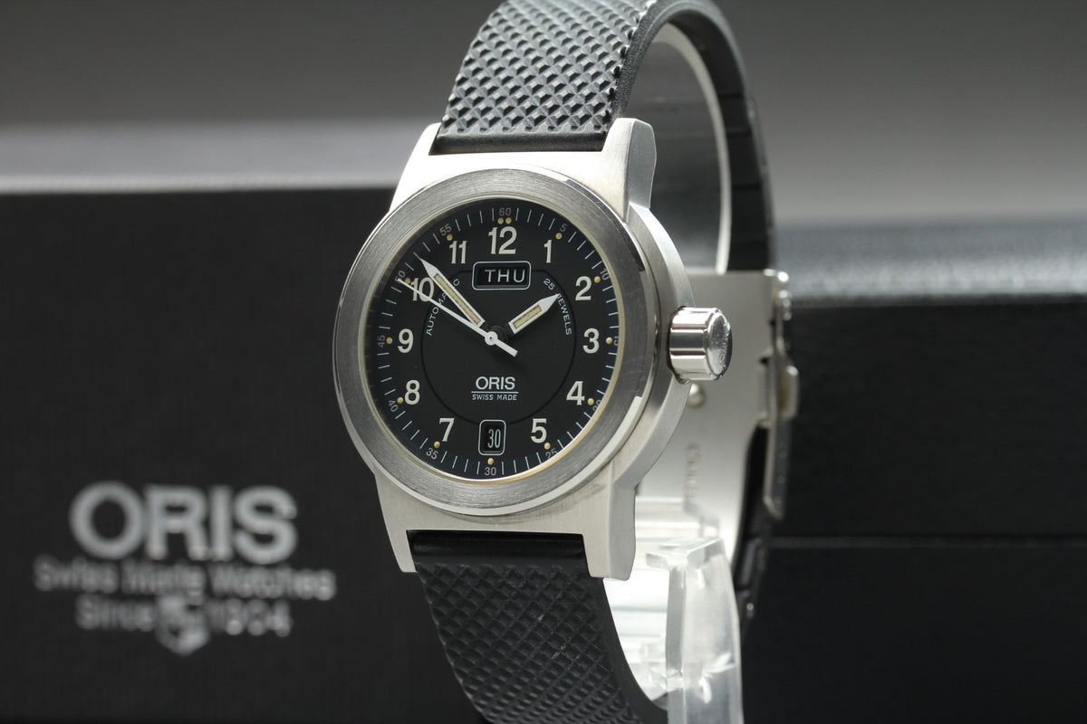 ORIS Big Crown 7500 BC3 Automatic Day/Date Black Dial Men's Watch 39mm JAPAN Box