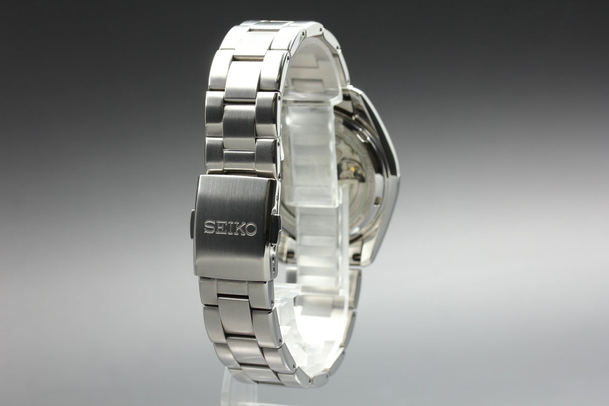 SEIKO Mechanical 6R15-00C1 Automatic White Dial Date Men's Watch 37mm From JAPAN