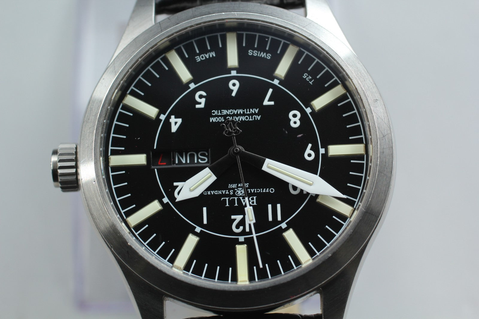 Ball Engineer Master II Aviator NM1086C Automatic Black Men's Watch 44mm JAPAN