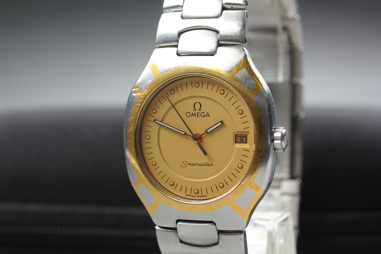 Vintage OMEGA Seamaster Polaris 396.1022 Cal.1441 31mm Quartz Men's Watch