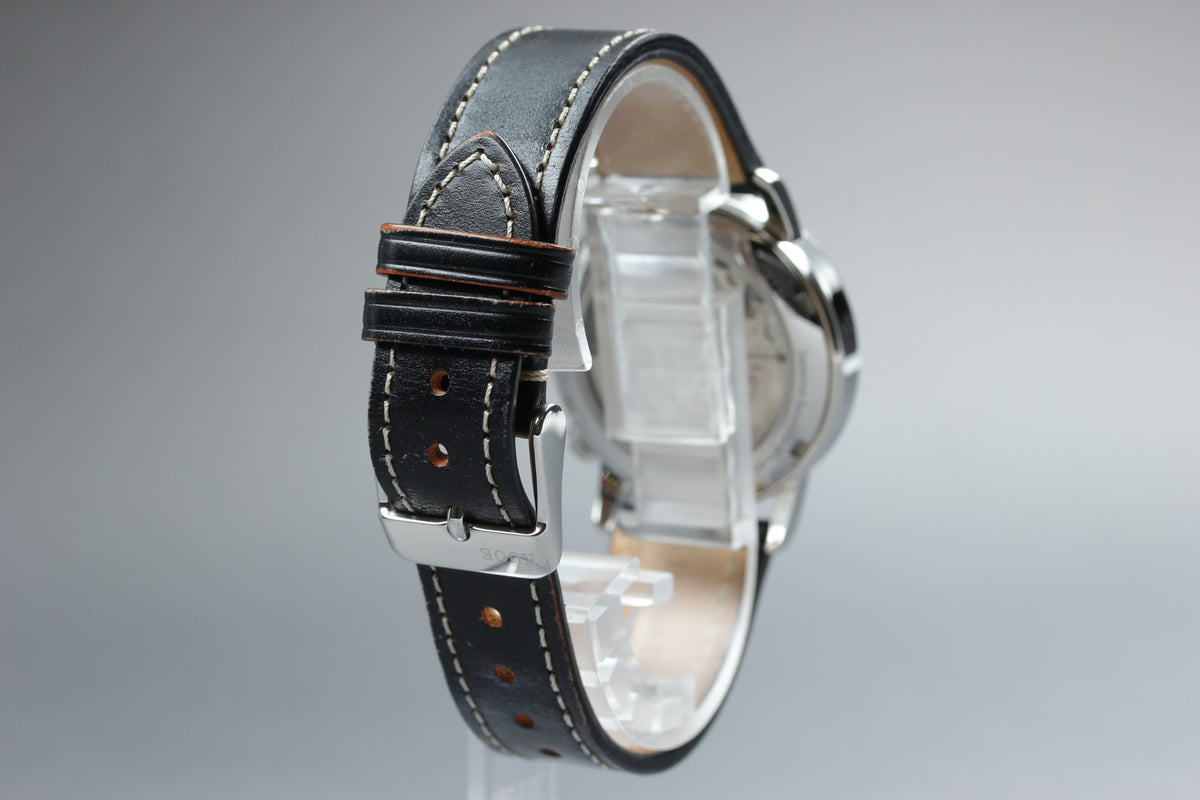 KUOE KYOTO OLD SMITH 90-007﻿ Silver Black 34mm Automatic Men's Watch JAPAN [Box]
