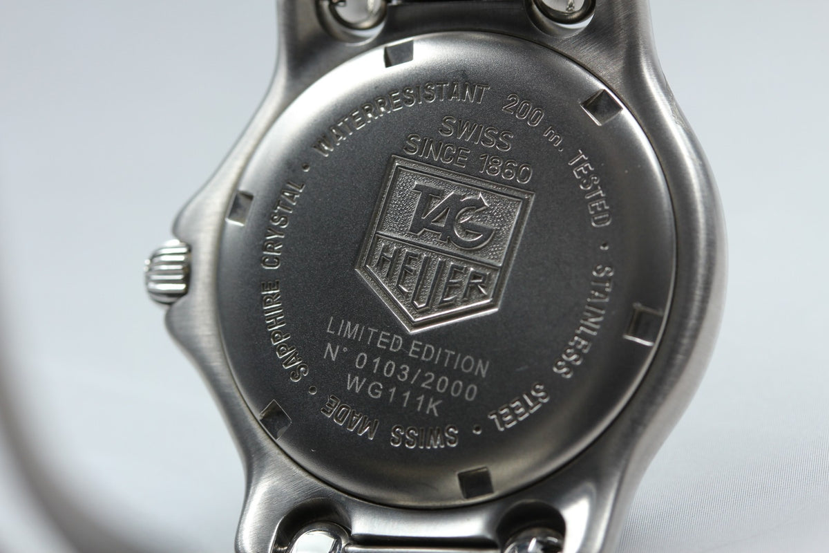 Rare Limited Edition TAG HEUER SEL WG111K Quartz Green Men's Watch 36mm JP Box