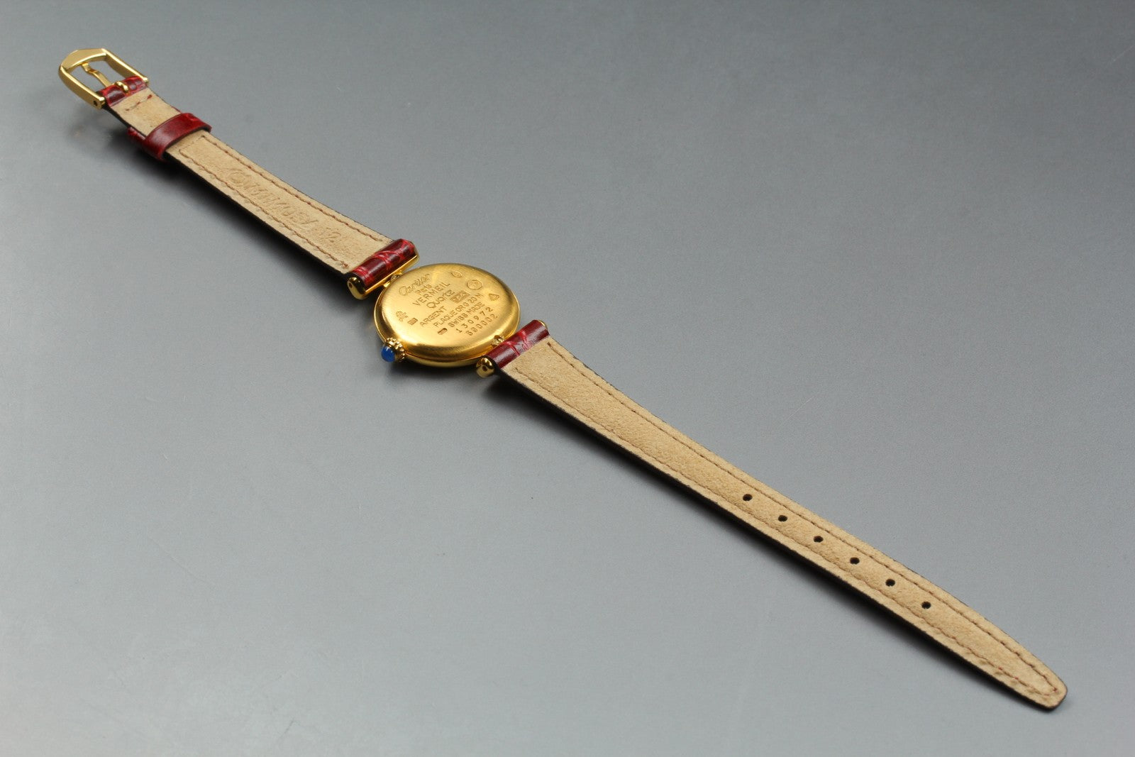 Vintage[Near MINT- Box] Cartier Must Colisee Vermeil 590002 Women's Quartz Watch