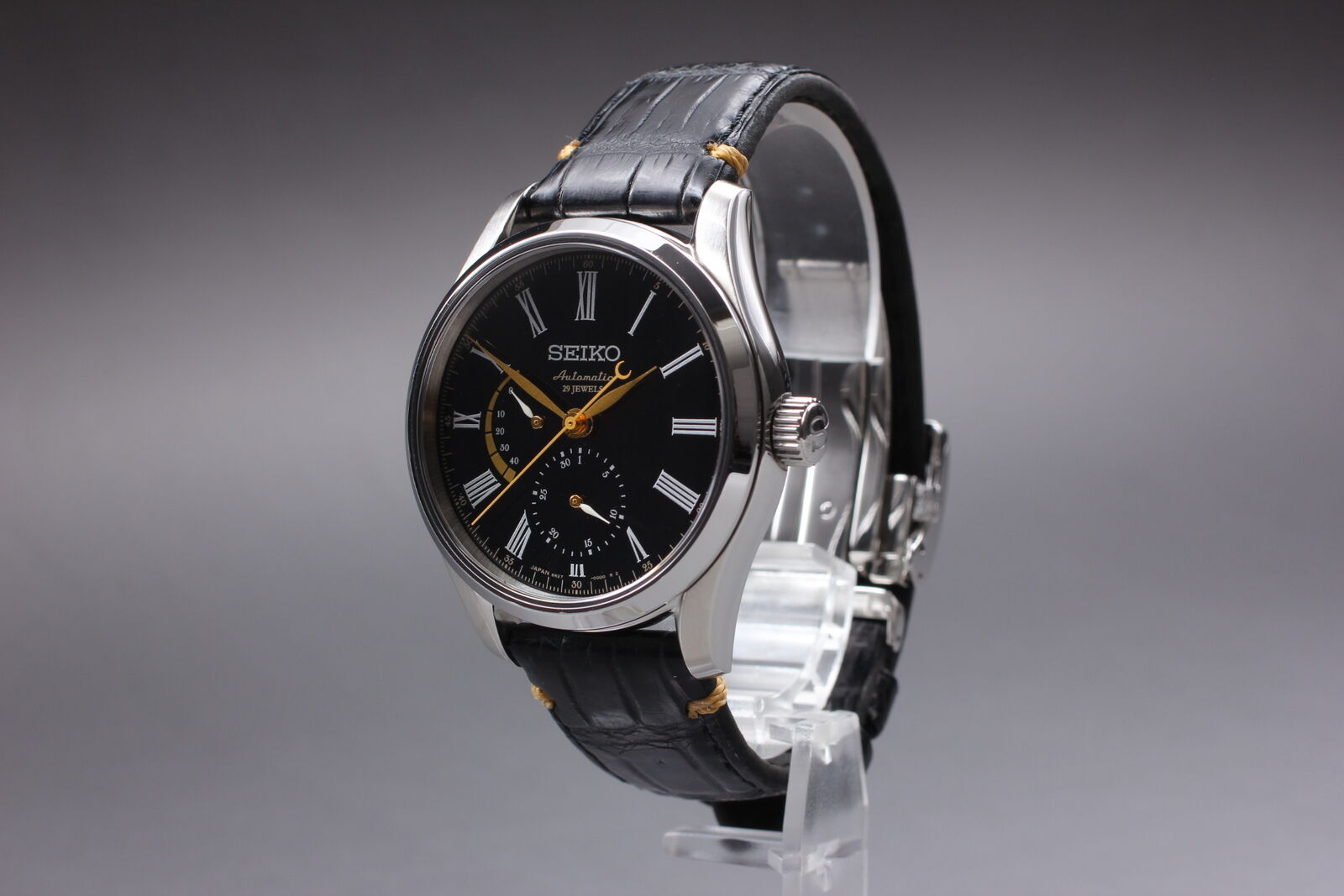 [Near MINT] SEIKO Presage SARW013 6R27-00G1 Black Automatic Men's Watch JAPAN