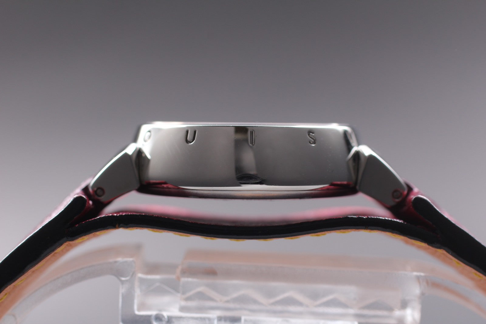 [Near MINT Box] Louis Vuitton Tambour Q1211 Red Brown 28mm Women's Quartz Watch