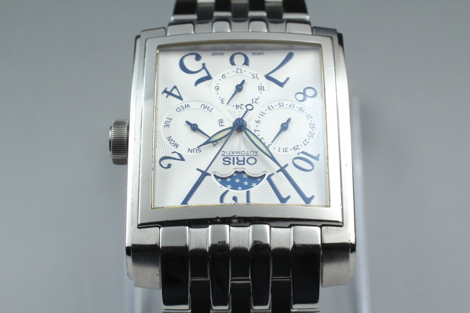 [Exc+5] ORIS Rectangular Complication 7658 Moon Phase 33mm Automatic Men's Watch