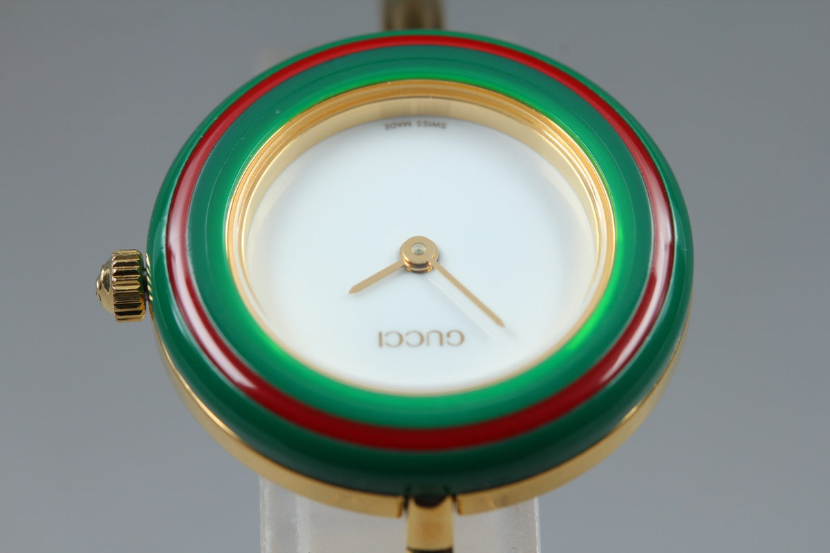 [Overhauled] Gucci Change Bezel 11/12.2 12 Colors Gold Women's Quartz Watch Box