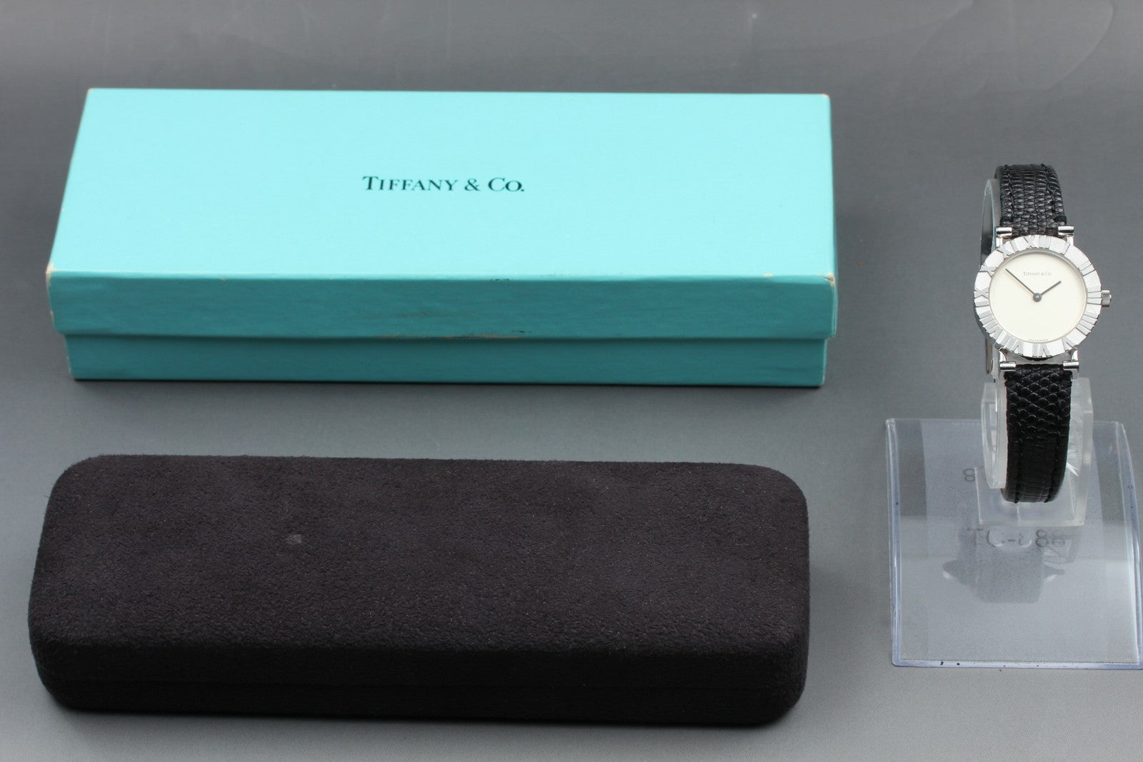 Tiffany & Co Atlas L0640 Sterling Silver 925 24mm Woman's Quartz Watch [Box]