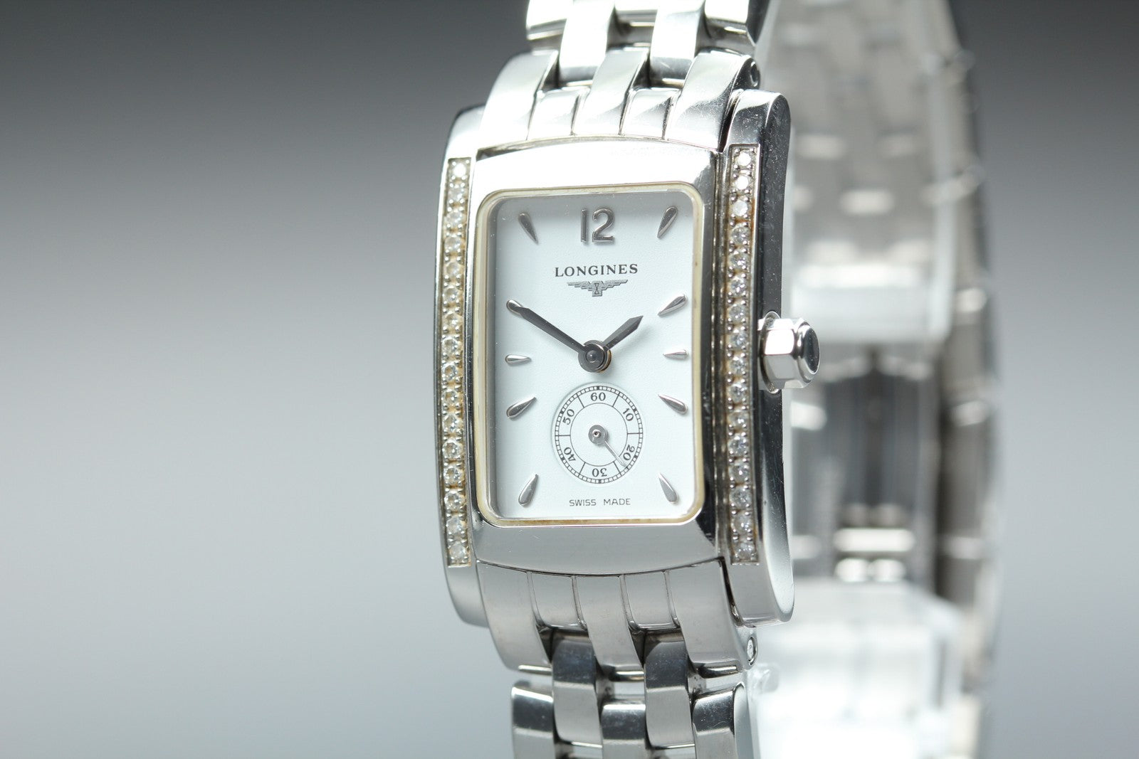 New Batt LONGINES Dolce Vita L5.155.0 Quartz White Dial Women's Watch 20mm JAPAN