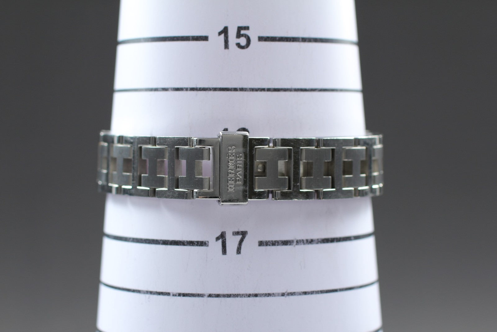 [Exc+5 Box] Hermes Clipper CL4.210 24mm Silver Woman's Quartz Watch JAPAN