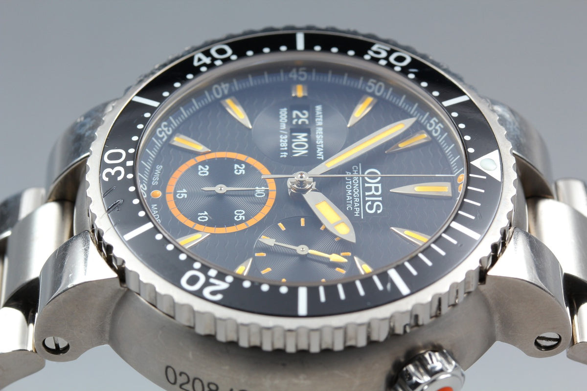 ORIS 7598 Divers Chronograph Carlos Coste Limited Edition Men's Watch AT [Box]