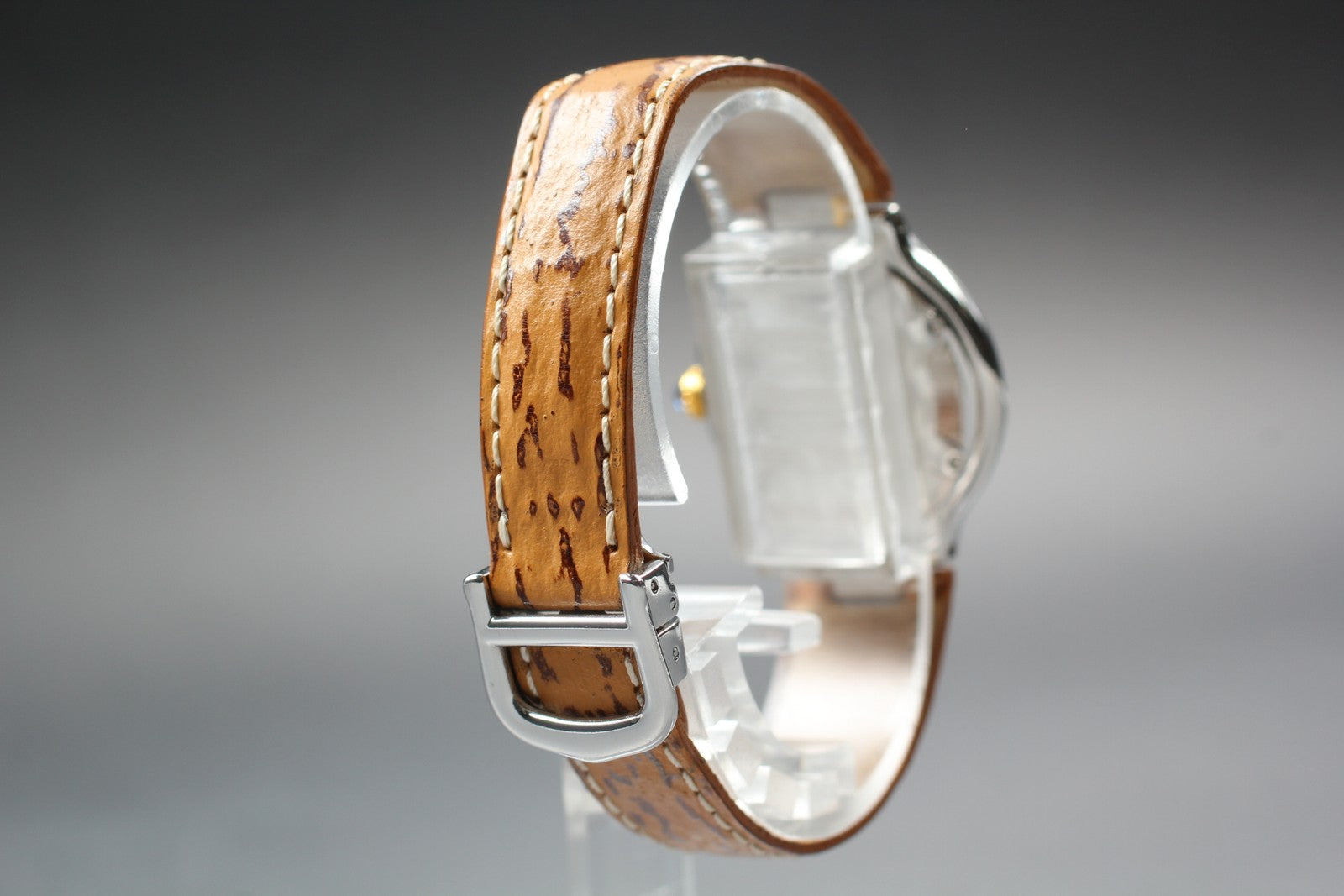 [Near MINT- Box] Cartier Must de Cartier 21 1340 Silver 27mm Women's Qz Watch