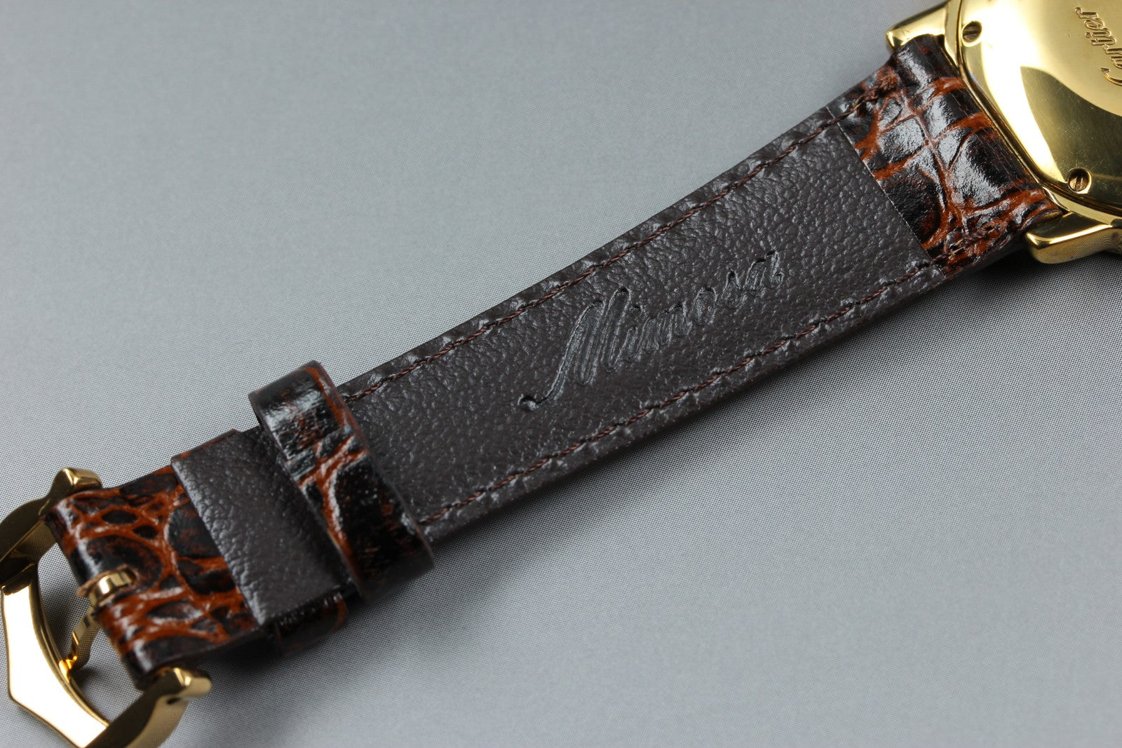 Vintage Cartier Must de Cartier Ronde 1810 1 Gold Brown 32mm Unisex Quartz Watch