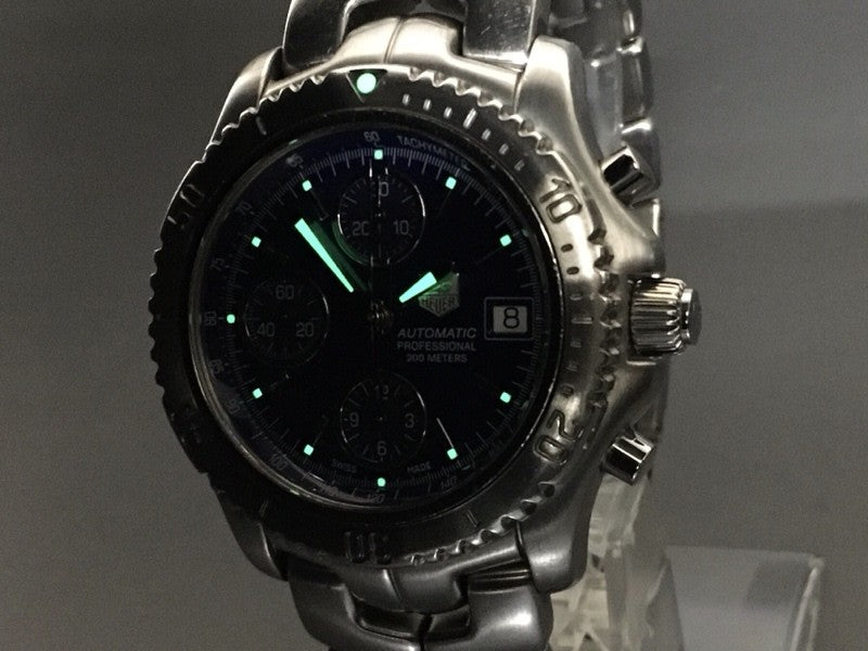 Tag Heuer Link Chronograph CT2110 Blue Dial Date 41m Automatic Men’s Watch [Box]